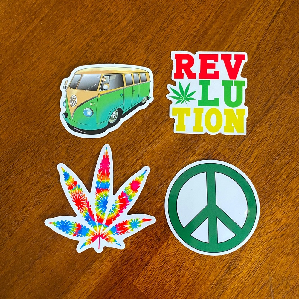 💫2/$6 Hippie Sticker Pack ✌️